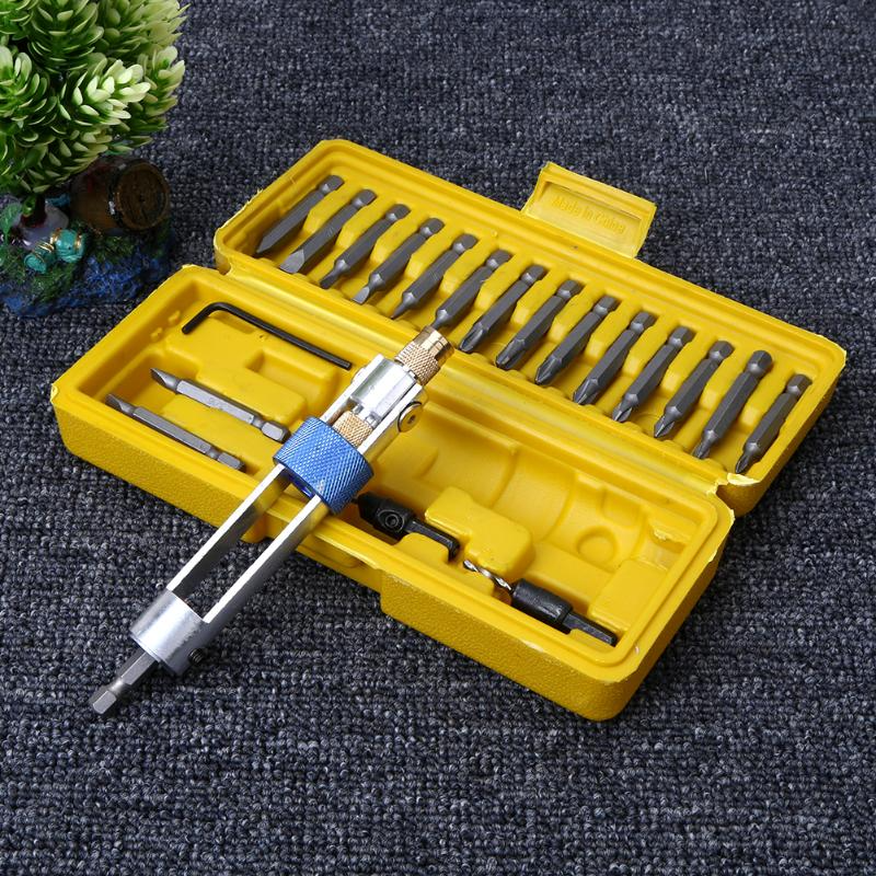Kit Broca Multi Chave 20-em-1 — Bits Intercambiáveis em Aço Inoxidável - LojaFerru