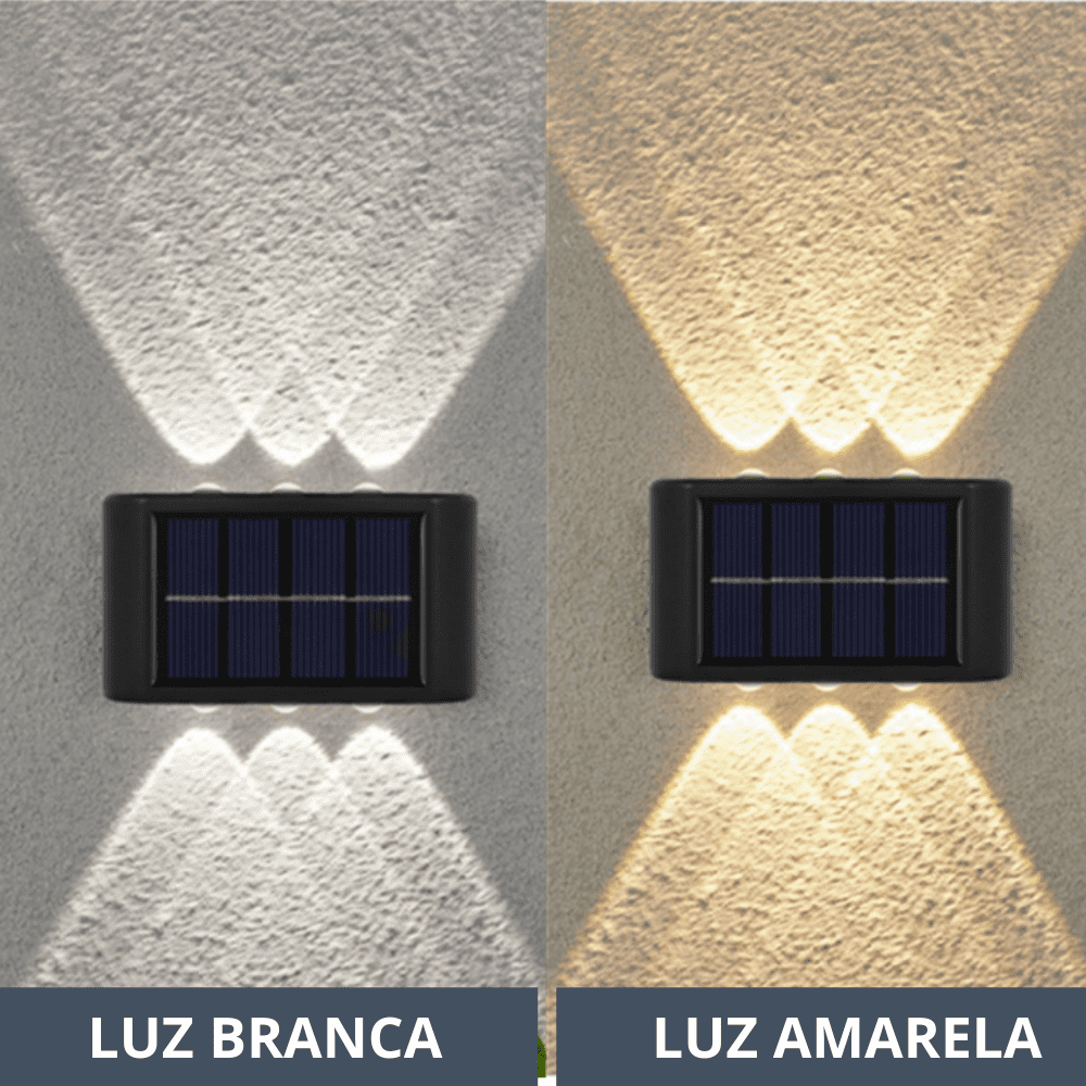 Luminária solar para parede - LojaFerru