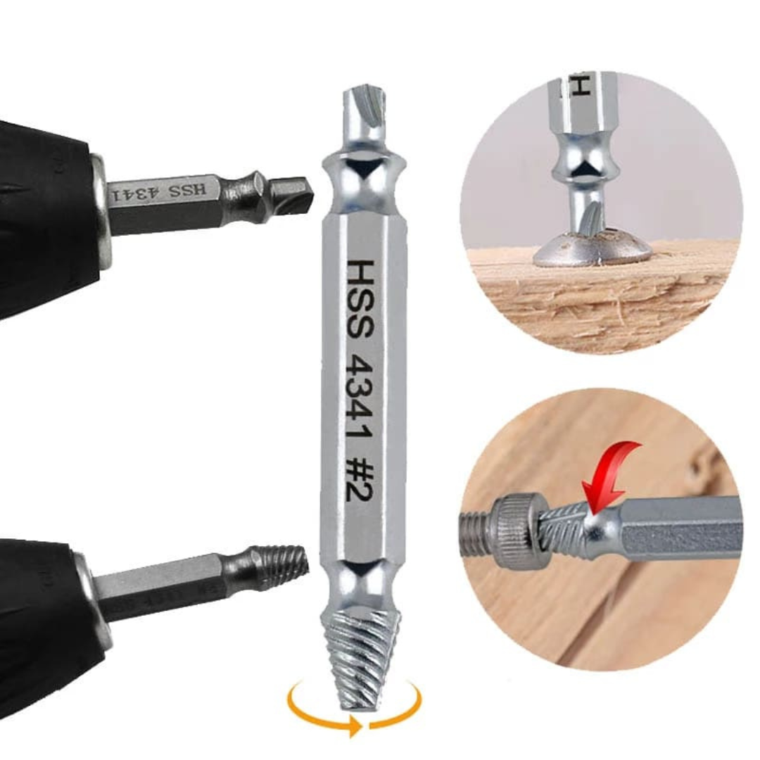 Broca Extrator de Parafusos Kit Completo - LojaFerru