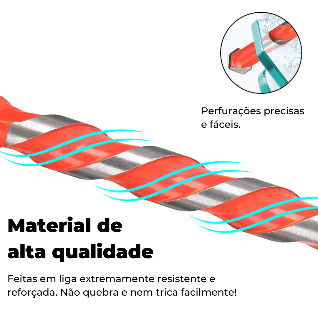 Brocas Diamantada Profissional Kit Completo - LojaFerru