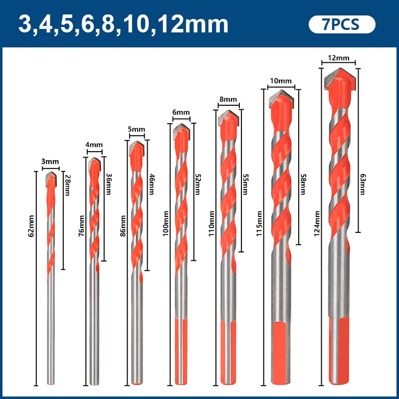 Brocas Diamantada Profissional Kit Completo - LojaFerru