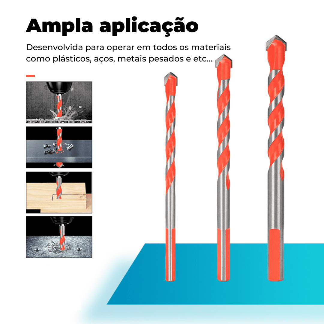 Brocas Diamantada Profissional Kit Completo - LojaFerru