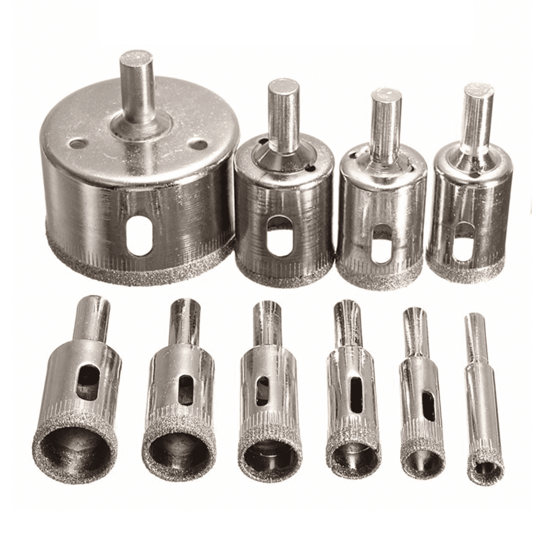 Brocas Diamantadas Kit Completo - LojaFerru