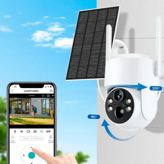 Câmera de Segurança Solar SecureLight - LojaFerru