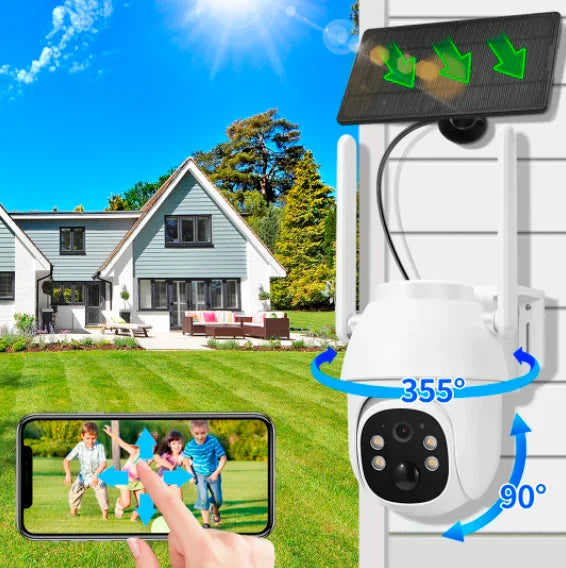 Câmera de Segurança Solar SecureLight - LojaFerru