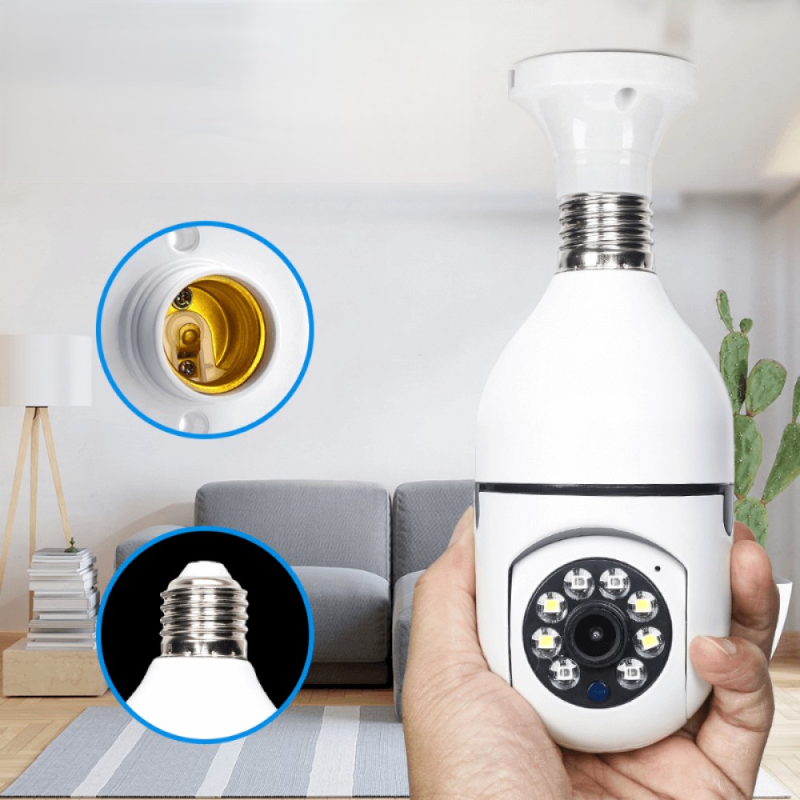 Câmera Espiã 360° Wi-Fi Spy 360 – Visão Noturna e Monitoramento Remoto - LojaFerru