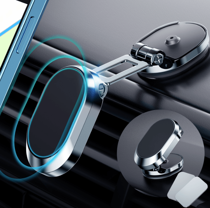 Suporte SmartPlus 360° – Magnético Ultra Forte, Giratório e Seguro - LojaFerru