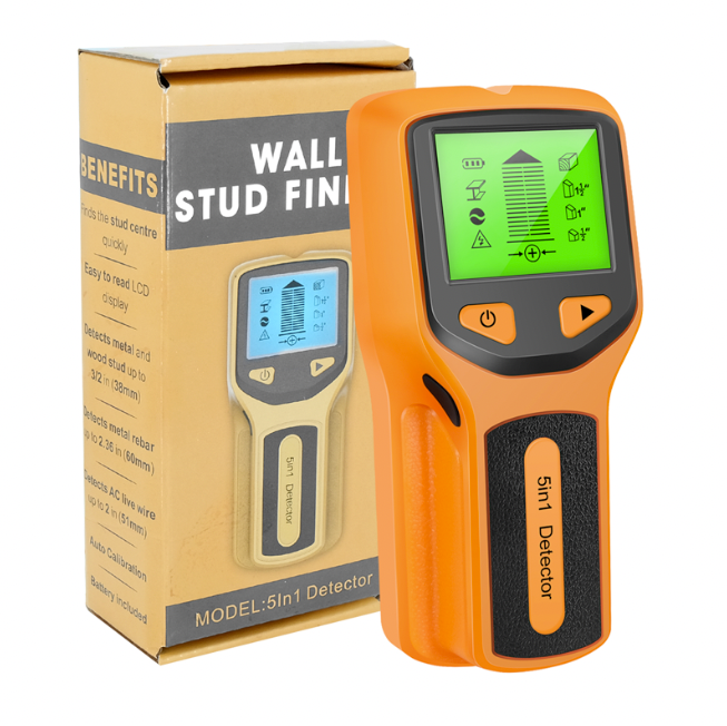 Scanner Profissional de Parede 3 em 1 – Metal, Madeira e Fios Energizados - LojaFerru