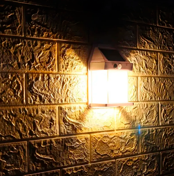 Luminária Solar EcoLight – Iluminação 100% Solar com Sensor e IP65 - LojaFerru