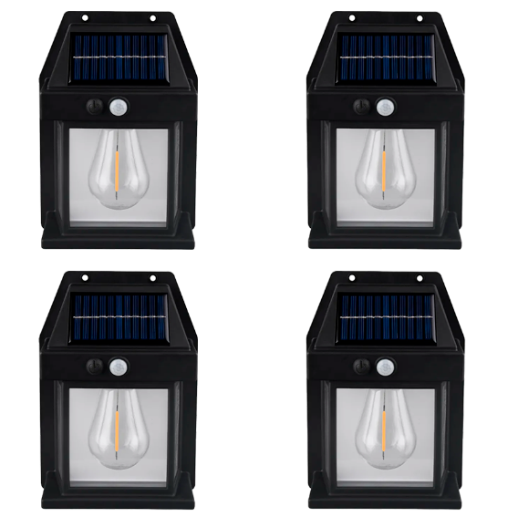 Luminária Solar EcoLight – Iluminação 100% Solar com Sensor e IP65 - LojaFerru