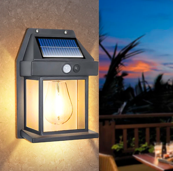 Luminária Solar EcoLight – Iluminação 100% Solar com Sensor e IP65 - LojaFerru