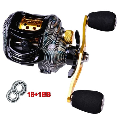 Carretilha Drag Snake – Leve, 5 Rolamentos e Arraste Forte - LojaFerru