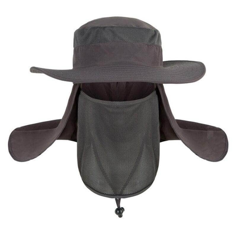 Chapéu de Pesca 3-em-1 – Proteção UV, Face e Pescoço em Tecido UPF 50+ - LojaFerru