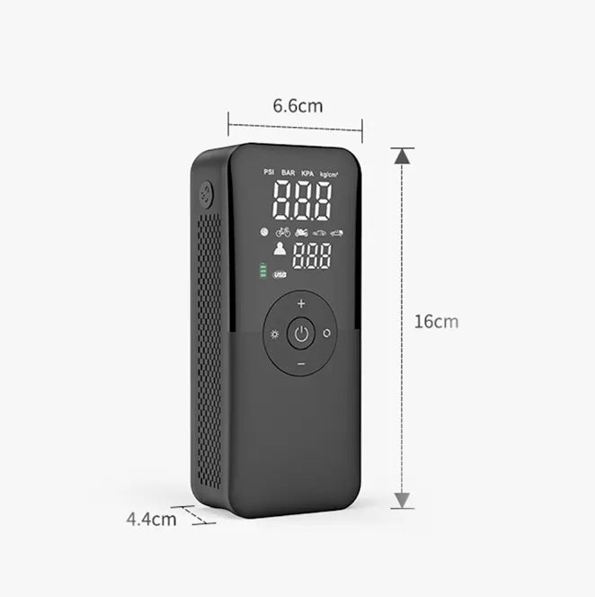 Compressor de Ar Portátil 12 V – Compacto, Rápido e Multifuncional - LojaFerru