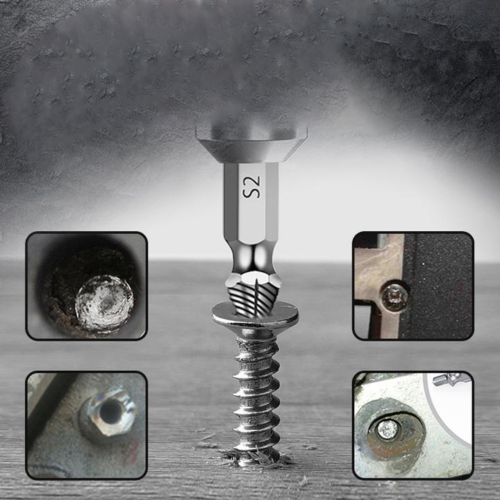 Kit Extrator de Parafusos Pro DrillMaster – Remove Parafusos Danificados sem Dor de Cabeça - LojaFerru