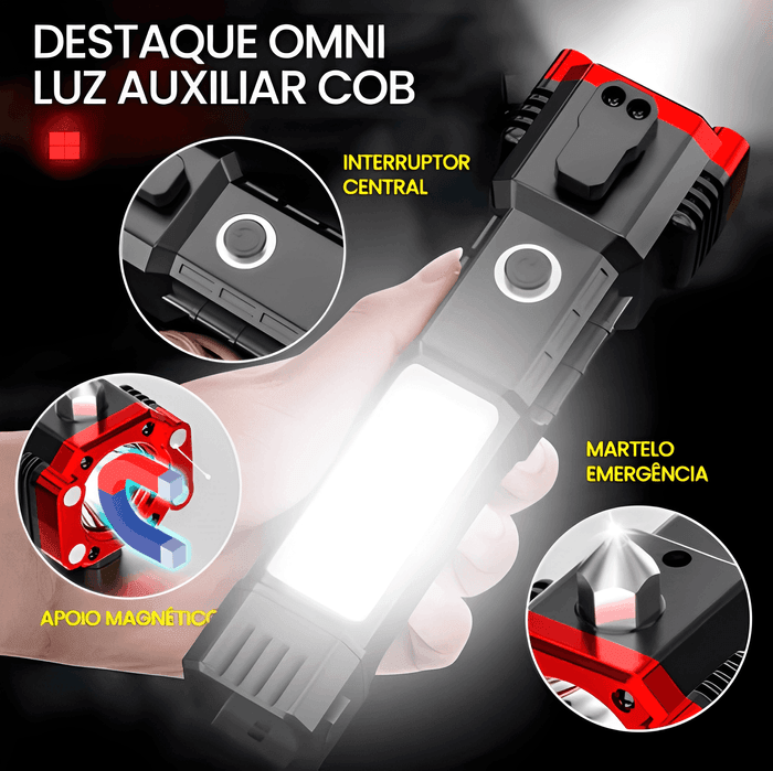 Lanterna Tática Indestrutível 4 em 1 – Ultra Potente e Resistente - LojaFerru
