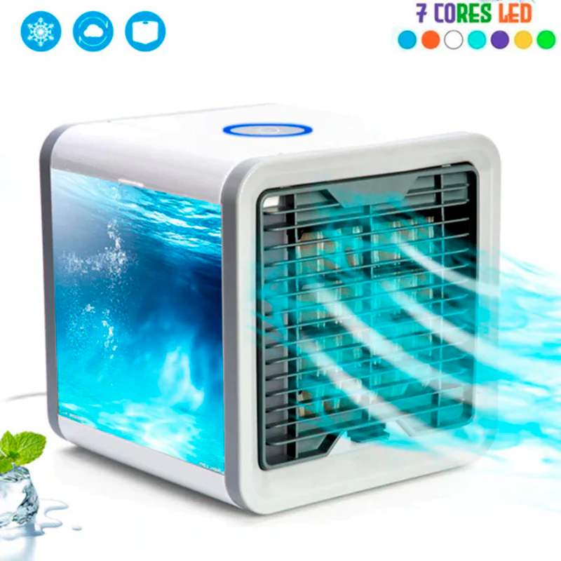 Ar Condicionado Portátil Mini Freeze Air – 3 em 1, Silencioso e Econômico - LojaFerru
