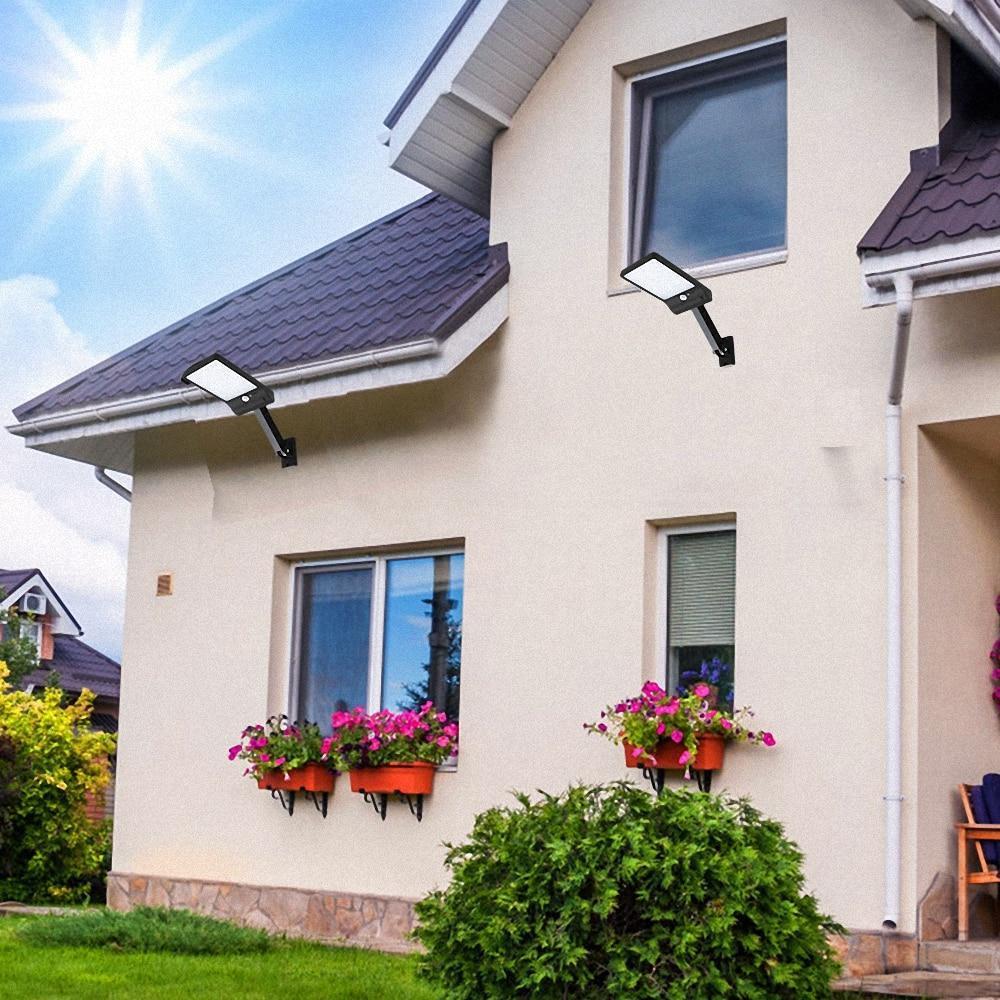 Refletor Solar 48 LEDs com Sensor de Movimento – Iluminação Automática e IP65 - LojaFerru