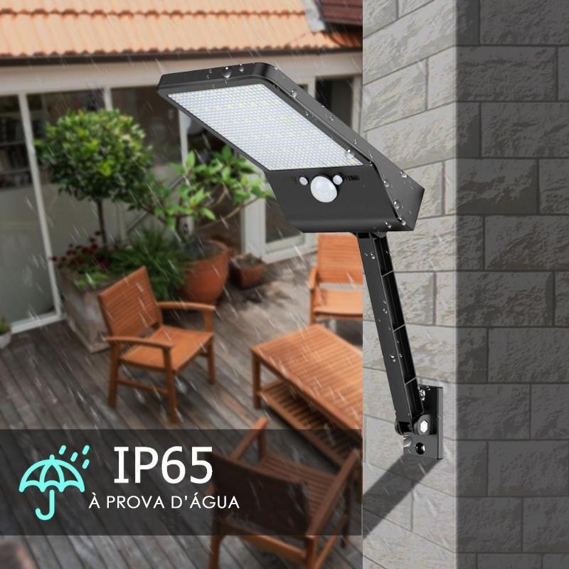 Refletor Solar 48 LEDs com Sensor de Movimento – Iluminação Automática e IP65 - LojaFerru