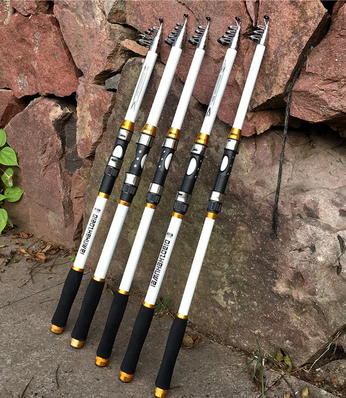 Vara de Pesca Telescópica Carbono Ultra – Compacta e Robusta - LojaFerru