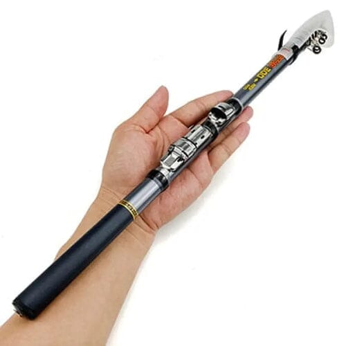 Vara de Pesca Telescópica Carbono – Leve, Compacta e Portátil - LojaFerru