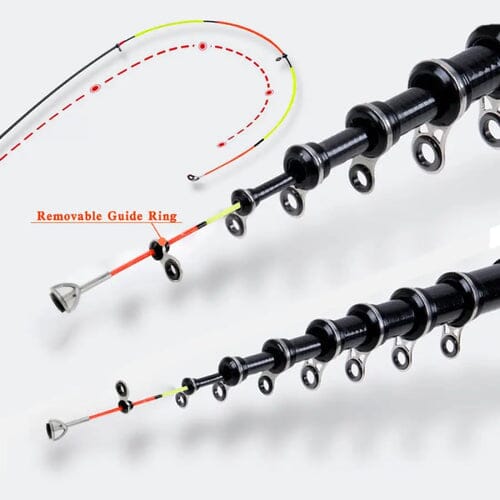 Vara de Pesca Telescópica Carbono – Leve, Compacta e Portátil - LojaFerru