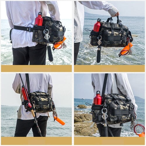 Bolsa Tática Pesca Multiuso: Impermeável e Ideal para Aventuras - LojaFerru