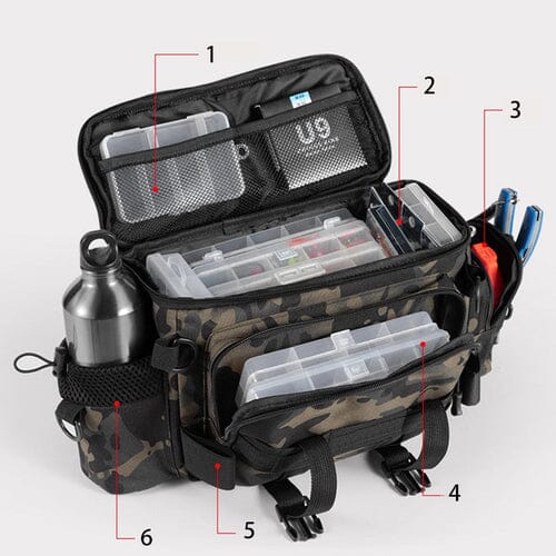 Bolsa Tática Pesca Multiuso: Impermeável e Ideal para Aventuras - LojaFerru