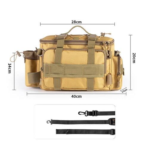 Bolsa Tática Pesca Multiuso: Impermeável e Ideal para Aventuras - LojaFerru