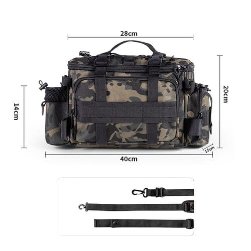 Bolsa Tática Pesca Multiuso: Impermeável e Ideal para Aventuras - LojaFerru