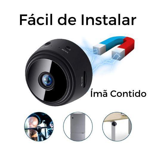 Mini Câmera de Segurança Full HD - WiFi - LojaFerru