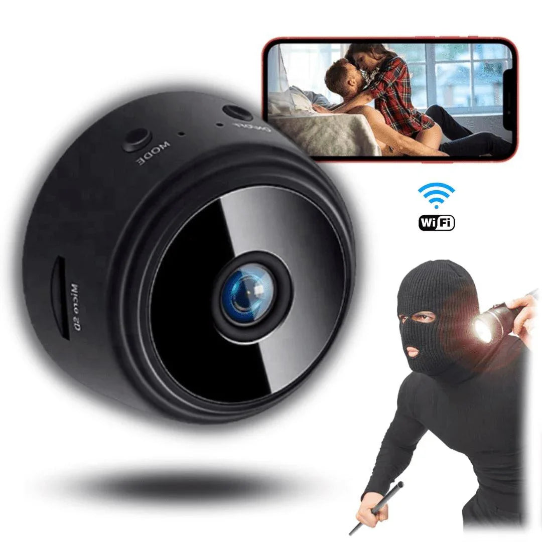 Mini Câmera de Segurança Full HD - WiFi - LojaFerru