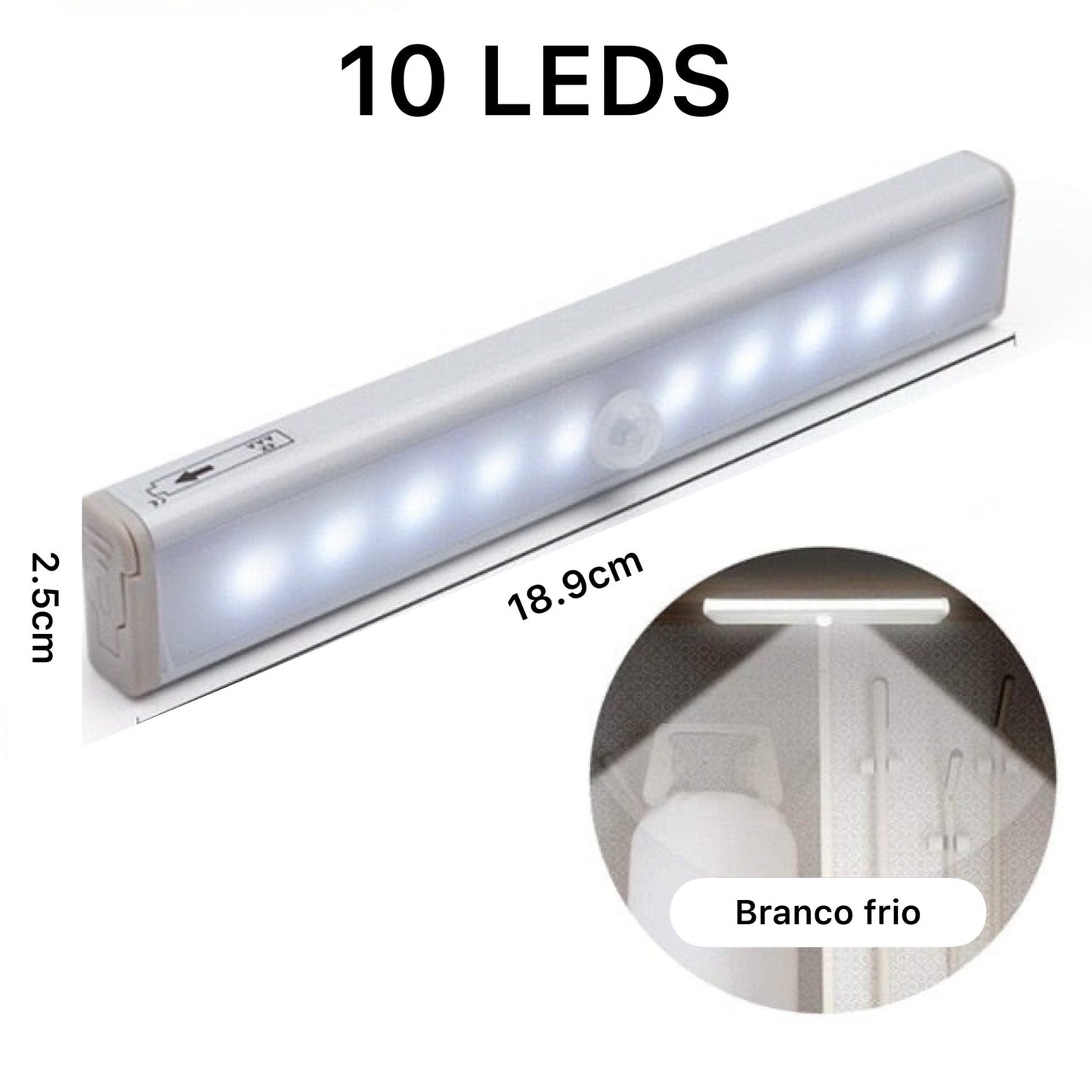 Luz Noturna de LED Com Sensor De Movimento | Linha Smart Home - LojaFerru
