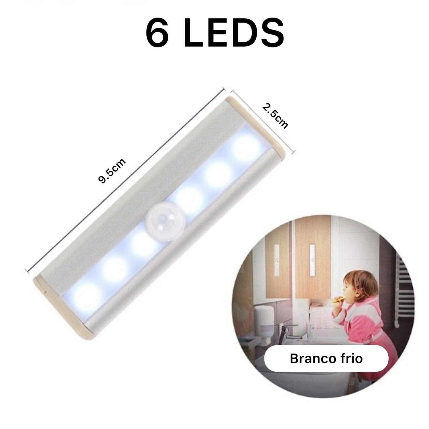 Luz Noturna de LED Com Sensor De Movimento | Linha Smart Home - LojaFerru