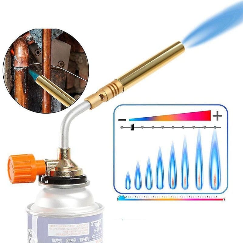 Maçarico Portátil Profissional – Antivento, Ajuste Preciso e Alta Temperatura - LojaFerru