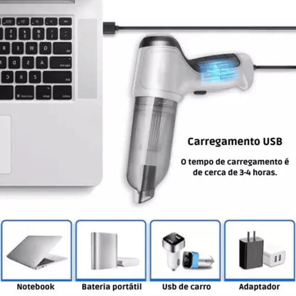 Aspirador FlexClean 4-em-1 – Versátil, Compacto e Potente - LojaFerru