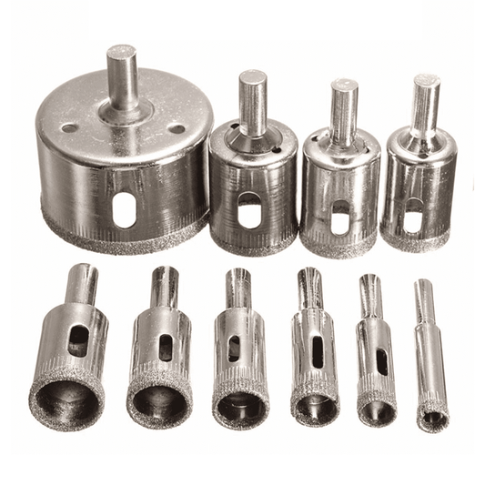 Brocas Diamantadas Kit Completo - LojaFerru