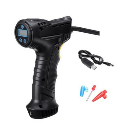 Calibrador De Pneus Digital Portátil + 3 Bicos Diferentes - LojaFerru