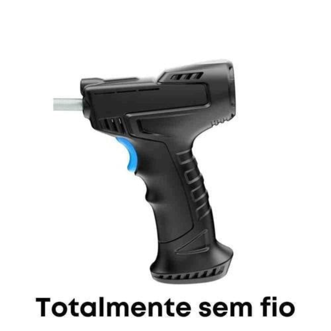 Calibrador De Pneus Digital Portátil + 3 Bicos Diferentes - LojaFerru
