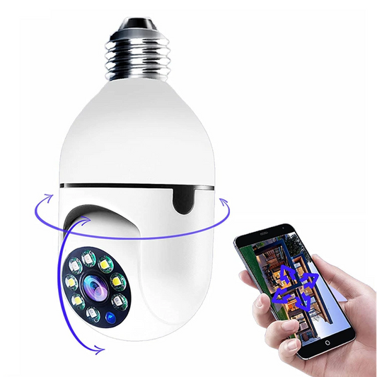 Câmera Espiã 360° Wi-Fi Spy 360 – Visão Noturna e Monitoramento Remoto - LojaFerru