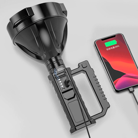 Lanterna tática recarregável PowerBeam – super potente & à prova d’água - LojaFerru