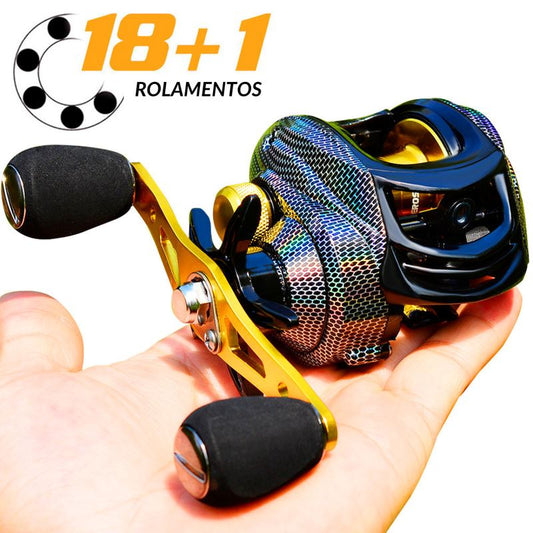 Carretilha Drag Snake – Leve, 5 Rolamentos e Arraste Forte - LojaFerru