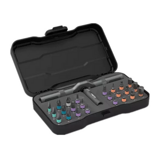 Kit Chave de Fenda com Catraca 24-em-1 – Bits Intercambiáveis e Catraca Reversível - LojaFerru