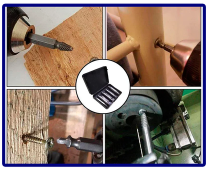 Kit Extrator de Parafusos Pro DrillMaster – Remove Parafusos Danificados sem Dor de Cabeça - LojaFerru