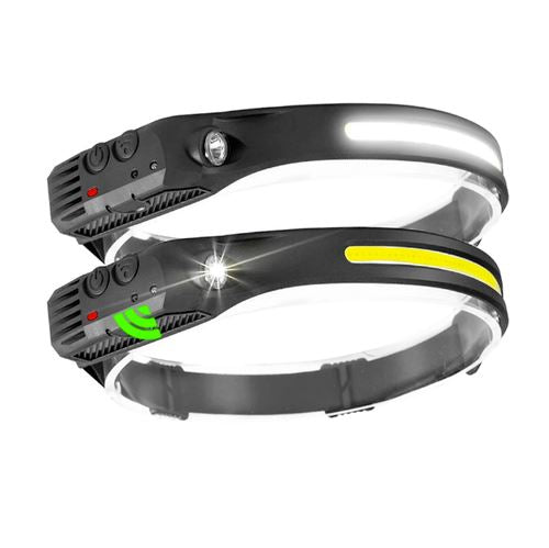 Lanterna de Cabeça LED Recarregável – 350 lm, Sensor Gestual e IPX4 - LojaFerru