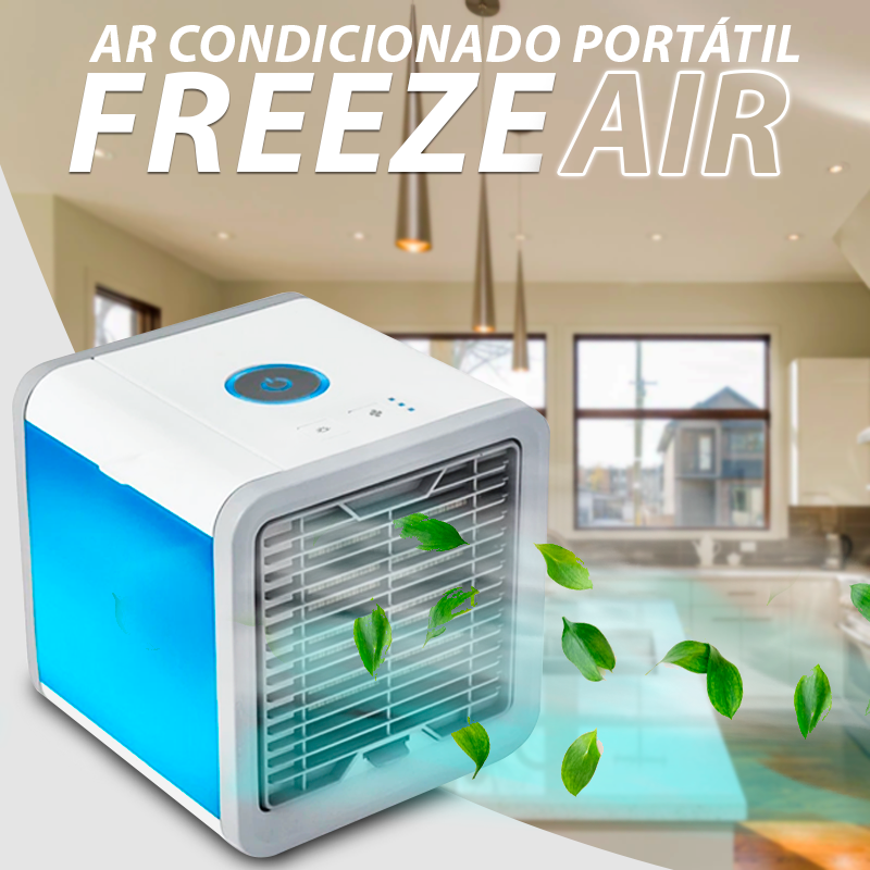 Ar Condicionado Portátil Mini Freeze Air – 3 em 1, Silencioso e Econômico - LojaFerru