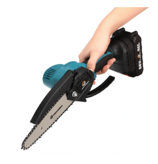 Motosserra Portátil UltraCorte – 1500W, Bateria Extra, Corte Preciso - LojaFerru