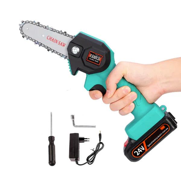 Motosserra Portátil UltraCorte – 1500W, Bateria Extra, Corte Preciso - LojaFerru