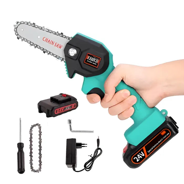 Motosserra Portátil UltraCorte – 1500W, Bateria Extra, Corte Preciso - LojaFerru