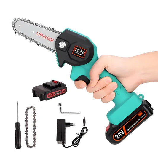 Motosserra Portátil UltraCorte – 1500W, Bateria Extra, Corte Preciso - LojaFerru